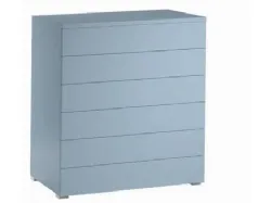 Weekly with dampened drawers and retractable guide, integrated coat rack.