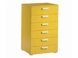 Weekly with cushioned drawers and retractable drawer guide, integrated clothes hanger.