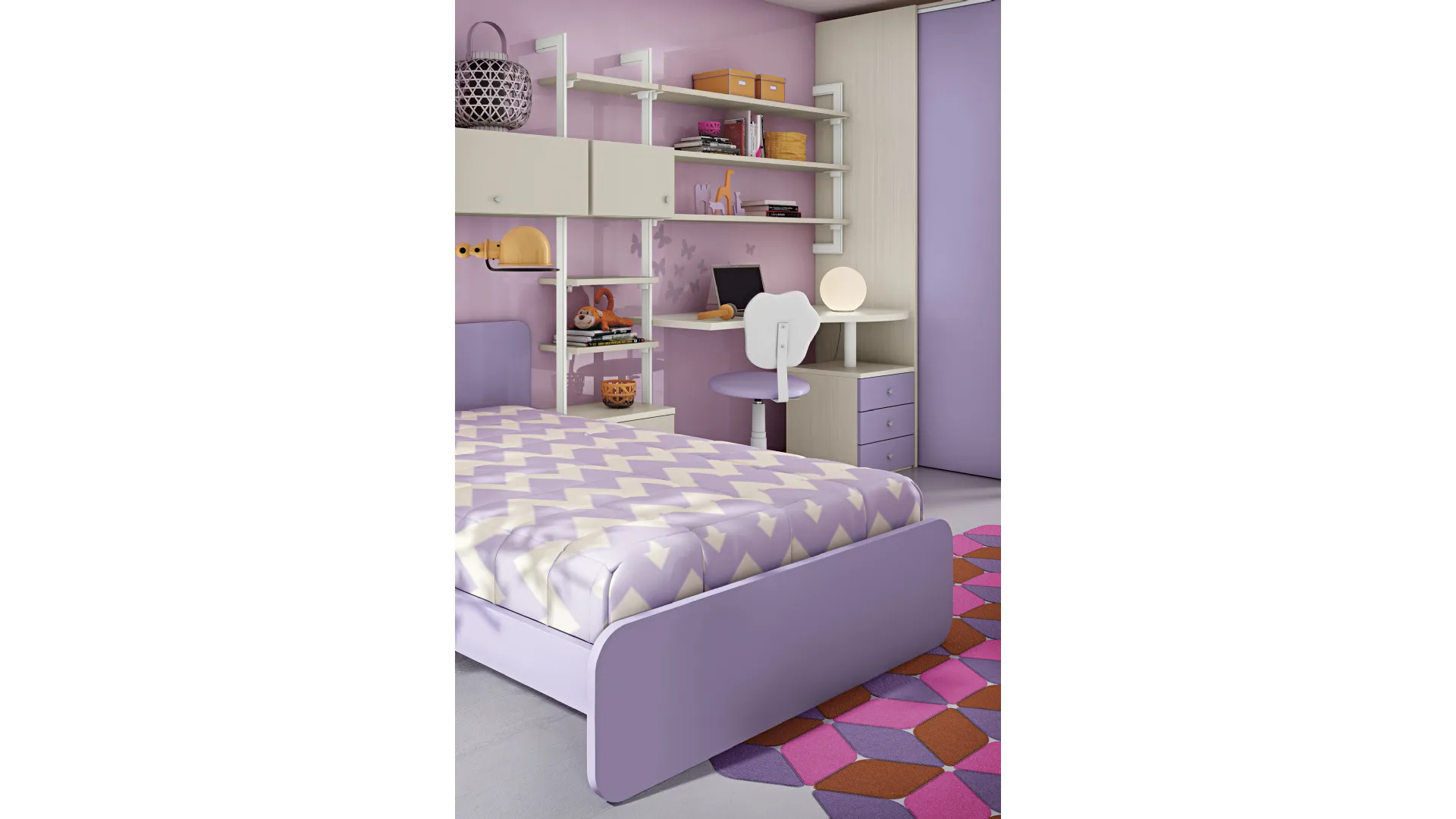 Colorful bedroom for children