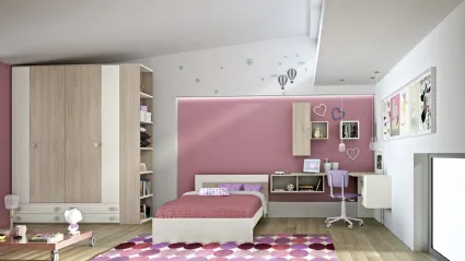 Modern bedroom in laminate