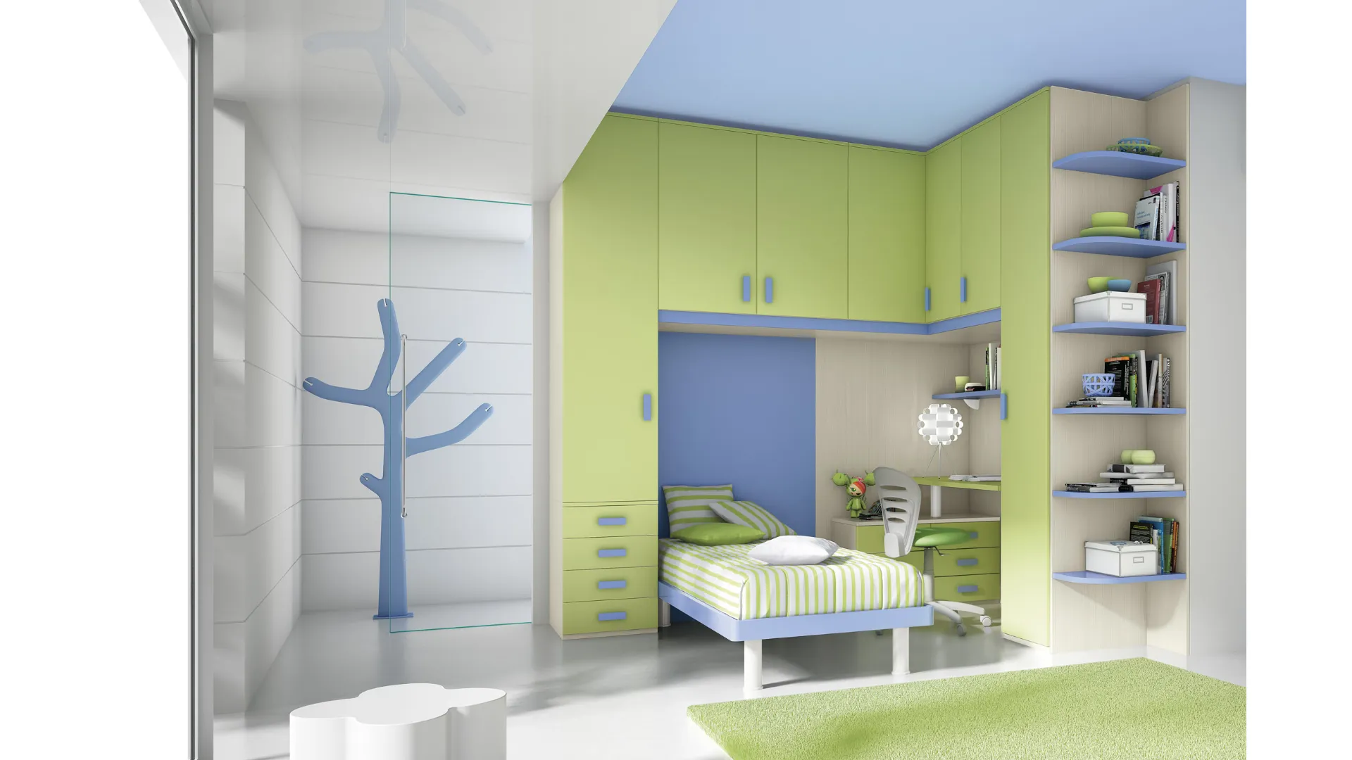 Colorful bedroom for children