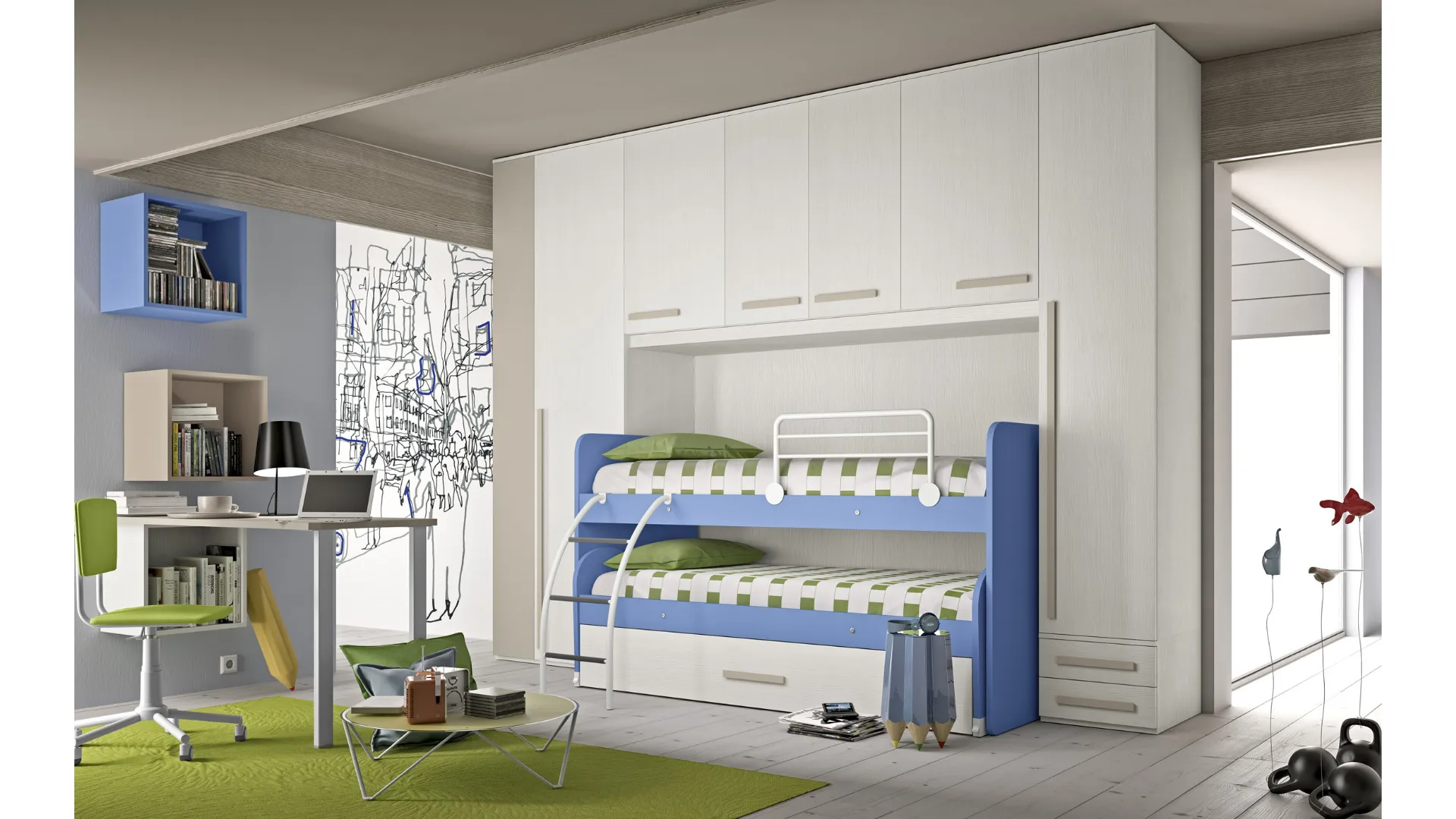 Three-bed children's room