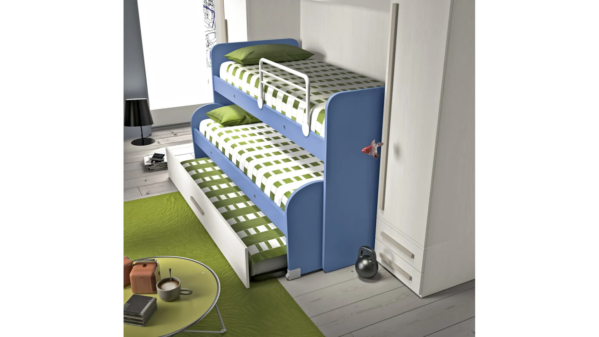 Small bedroom with pull-out bed