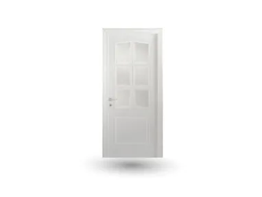 Wooden door with Glass White