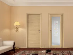 door with silk-screened glass
