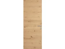 Doors in oak wood knot flush with the wall