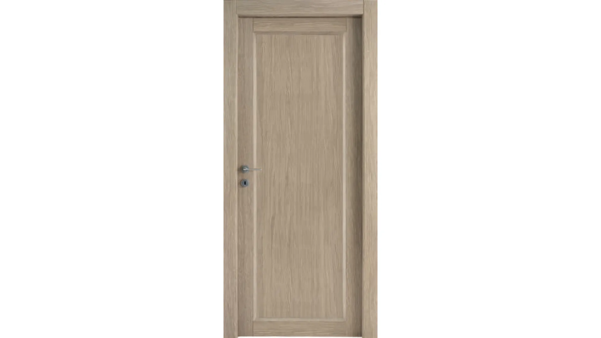 Hinged door complete with case