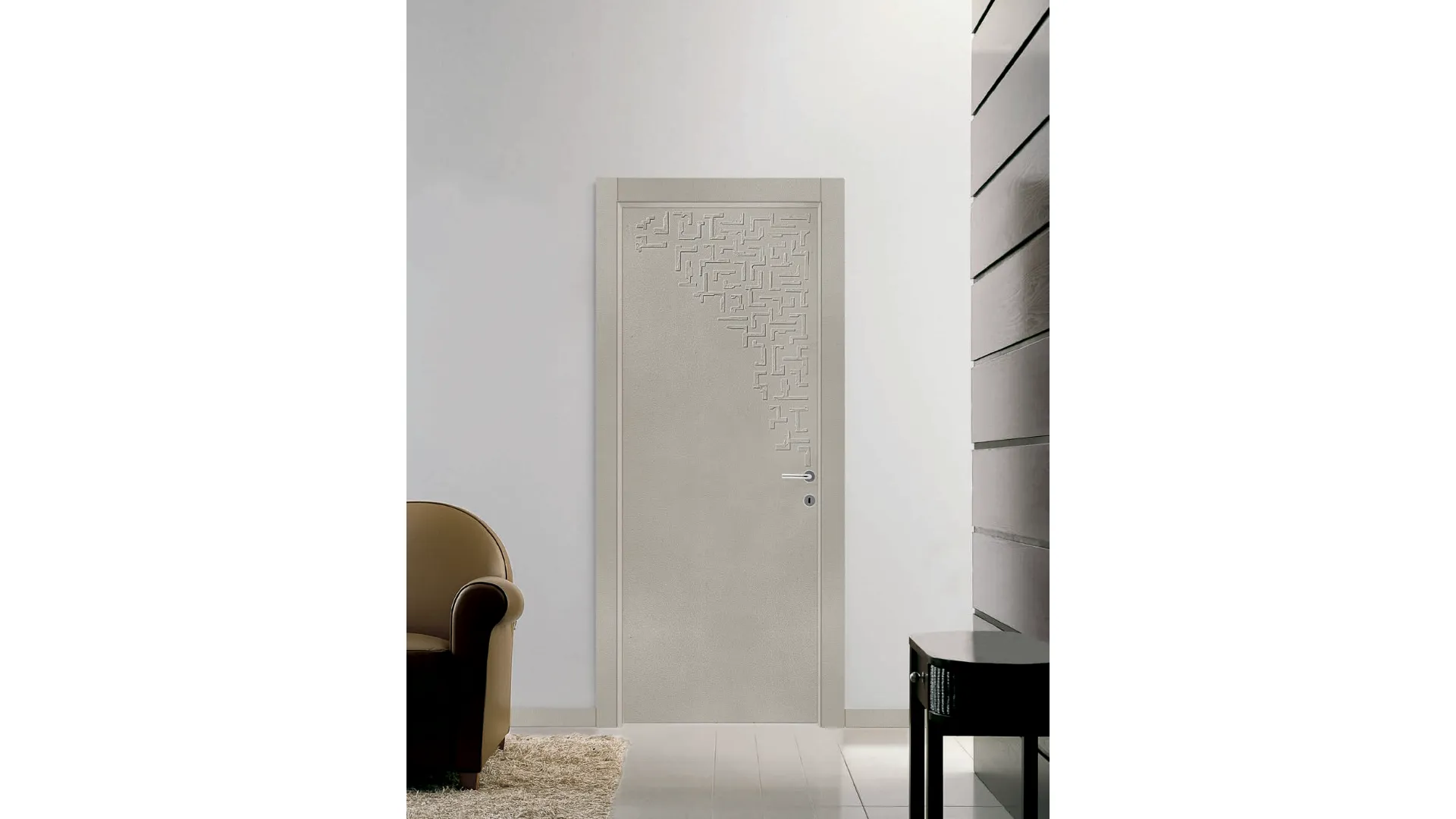 Interior wooden door