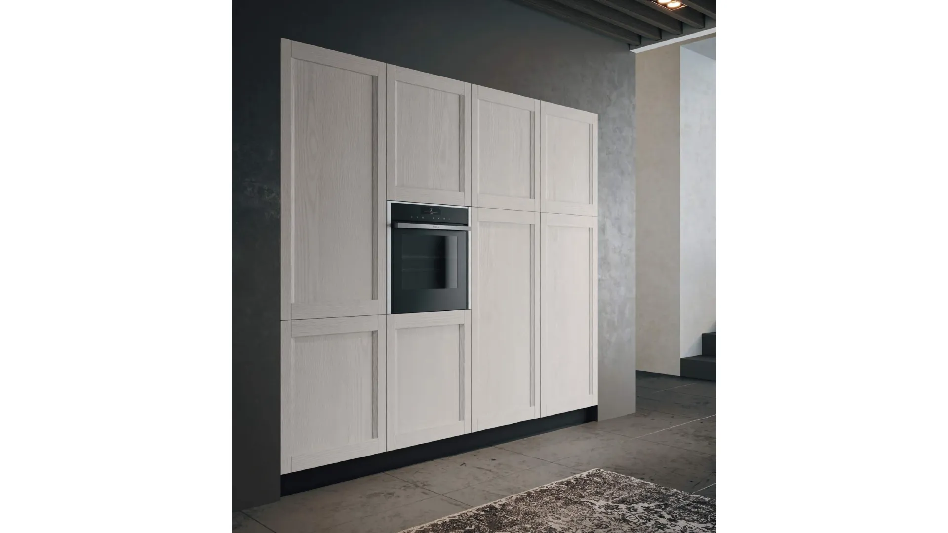 Built-in electrodeemstic columns Furnishing 3 kitchens