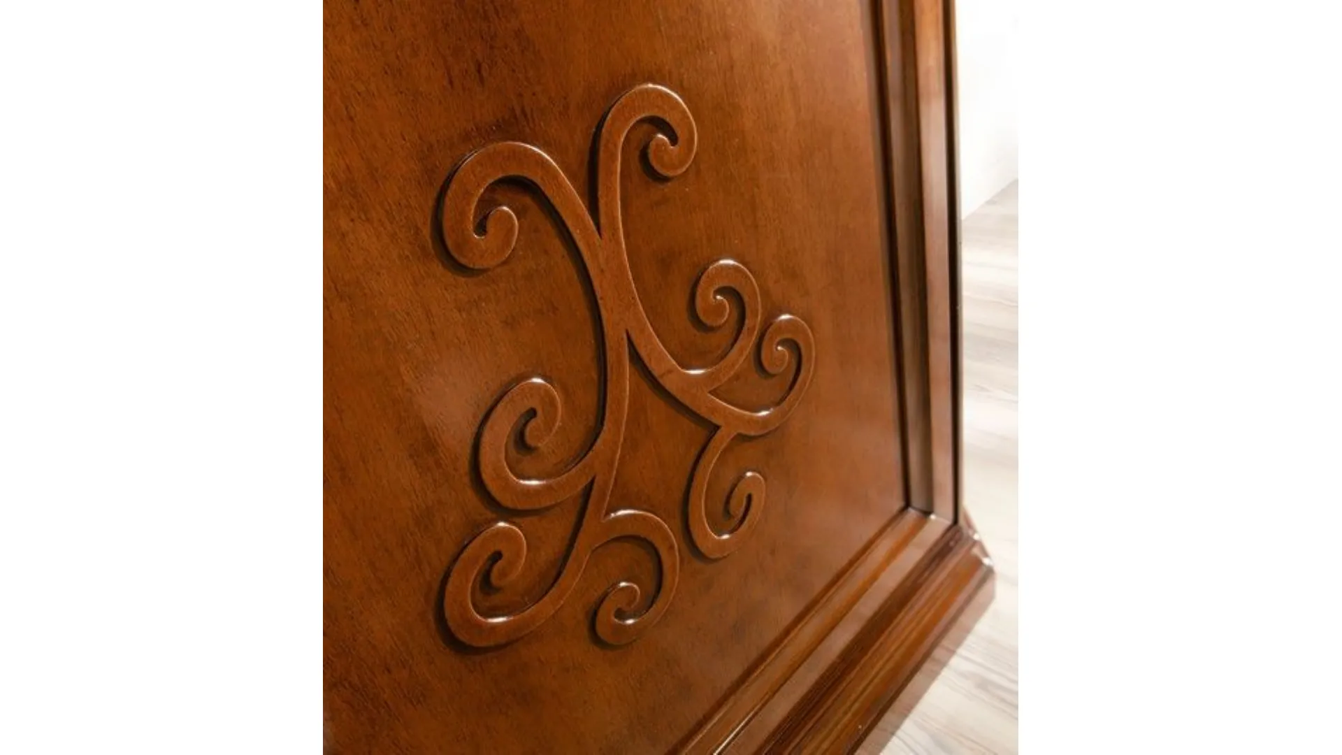 Classic style sideboard with Walnut or Ash wood relief
