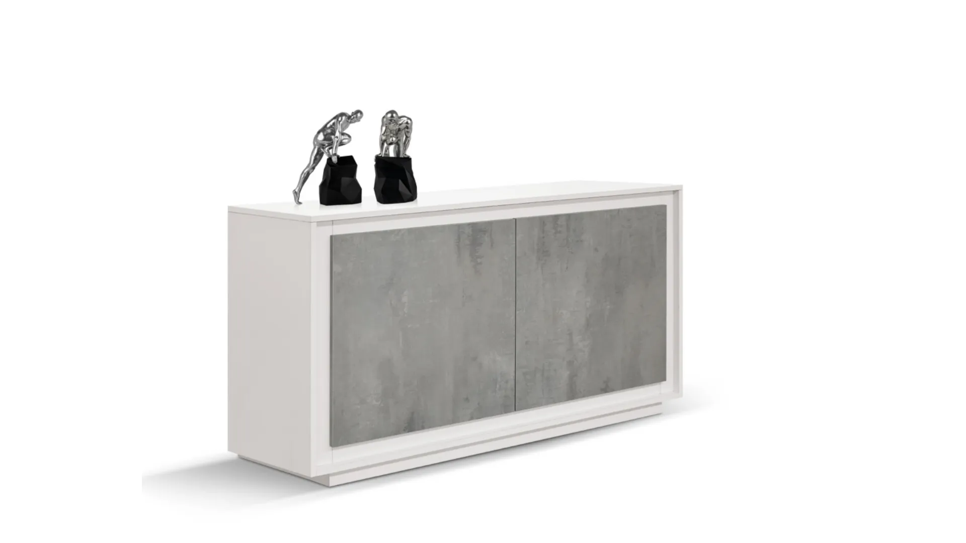 Sideboards with 2 cushioned doors in various finishes 180x80.