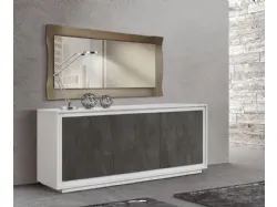 Three-door sideboard with dampers, measuring 180x80, featuring an internal shelf and spacious surface.