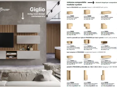 Living room furniture GIGLIO