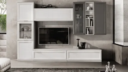 Modern, elegant and effective wall unit with a 300x215 glass display case.