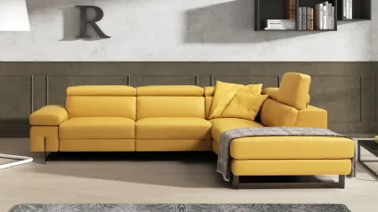 leather sofa with chaise lounge