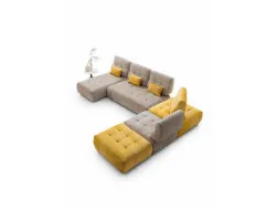 Modern style Byron fabric sofa of excellent quality customizable in finishes
