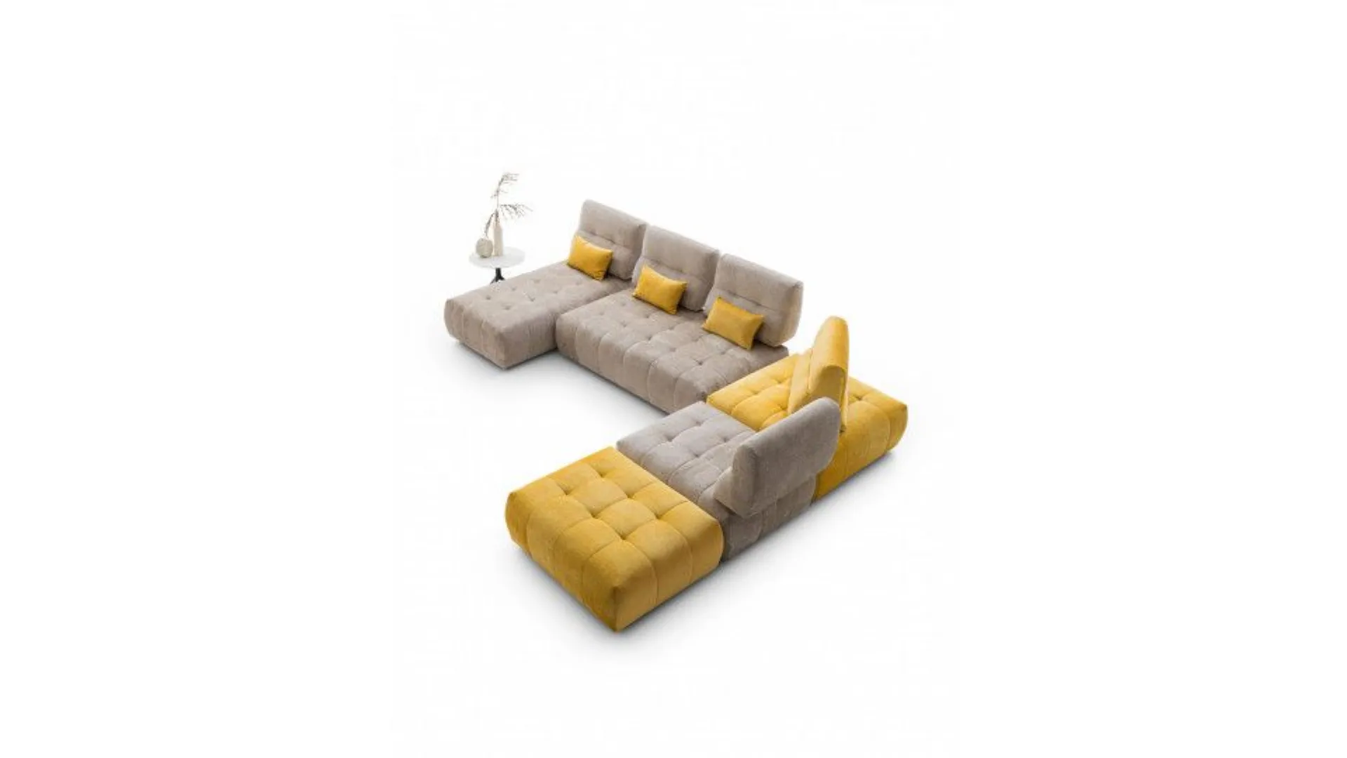 Modern style Byron fabric sofa of excellent quality customizable in finishes
