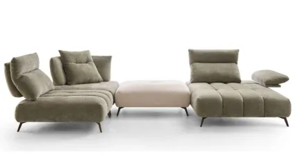ASCOT CORNER SOFA with sliding armrests
