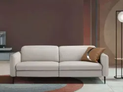 Elegant and comfortable leather sofa.