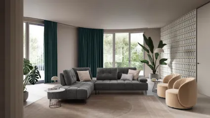 JOPLIN sofa with chaise longue