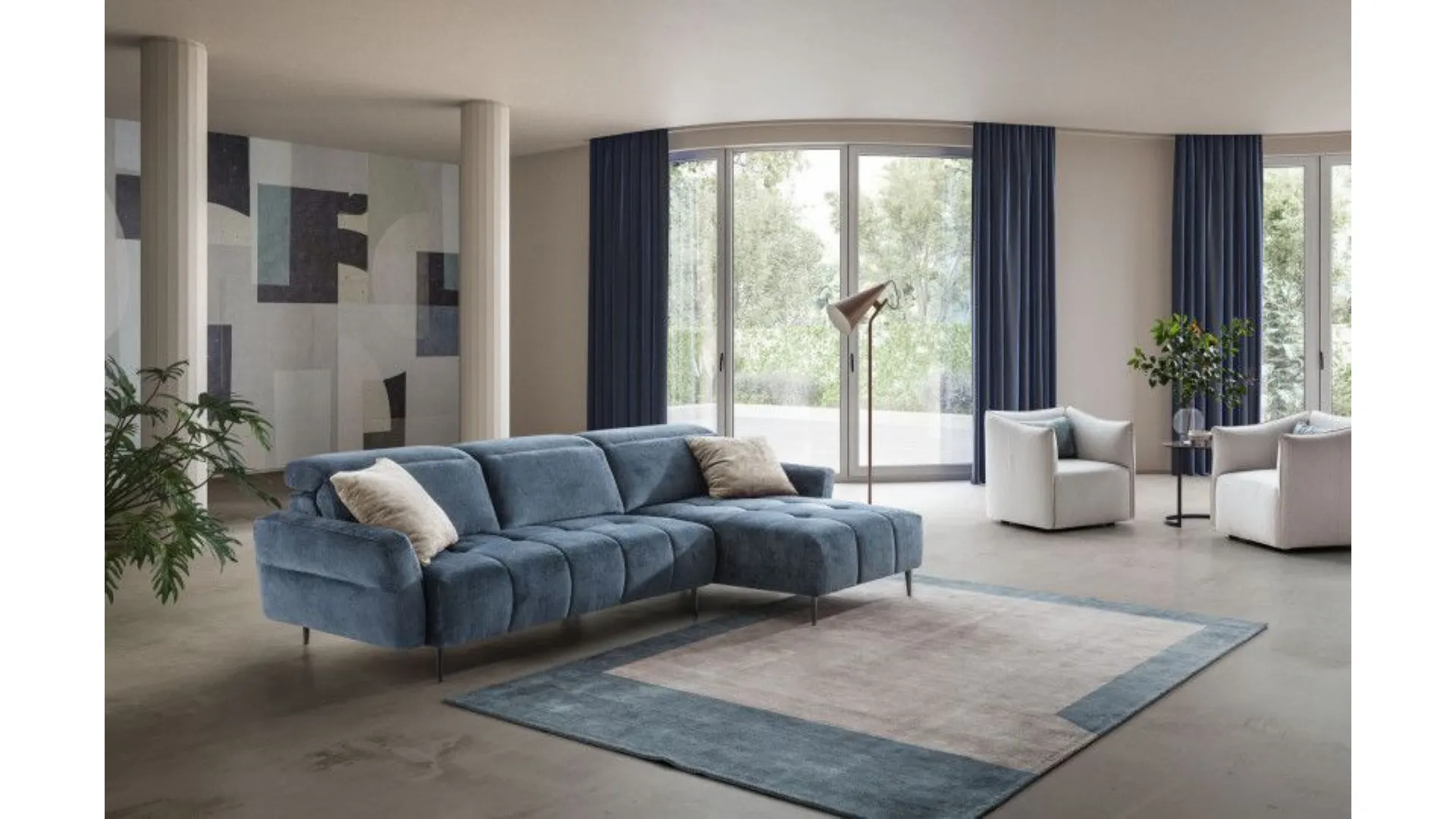 Modern style sofa, completely removable, of excellent quality 282x168.