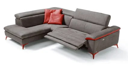 modern sofa with motorized relaxation