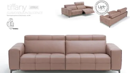 Sofa with motorized relaxation