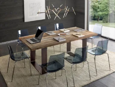 Custom-made rectangular table Ontano pattern