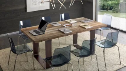 Custom-made rectangular table Ontano pattern