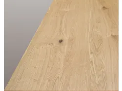 Fixed table in oak finish 160x75