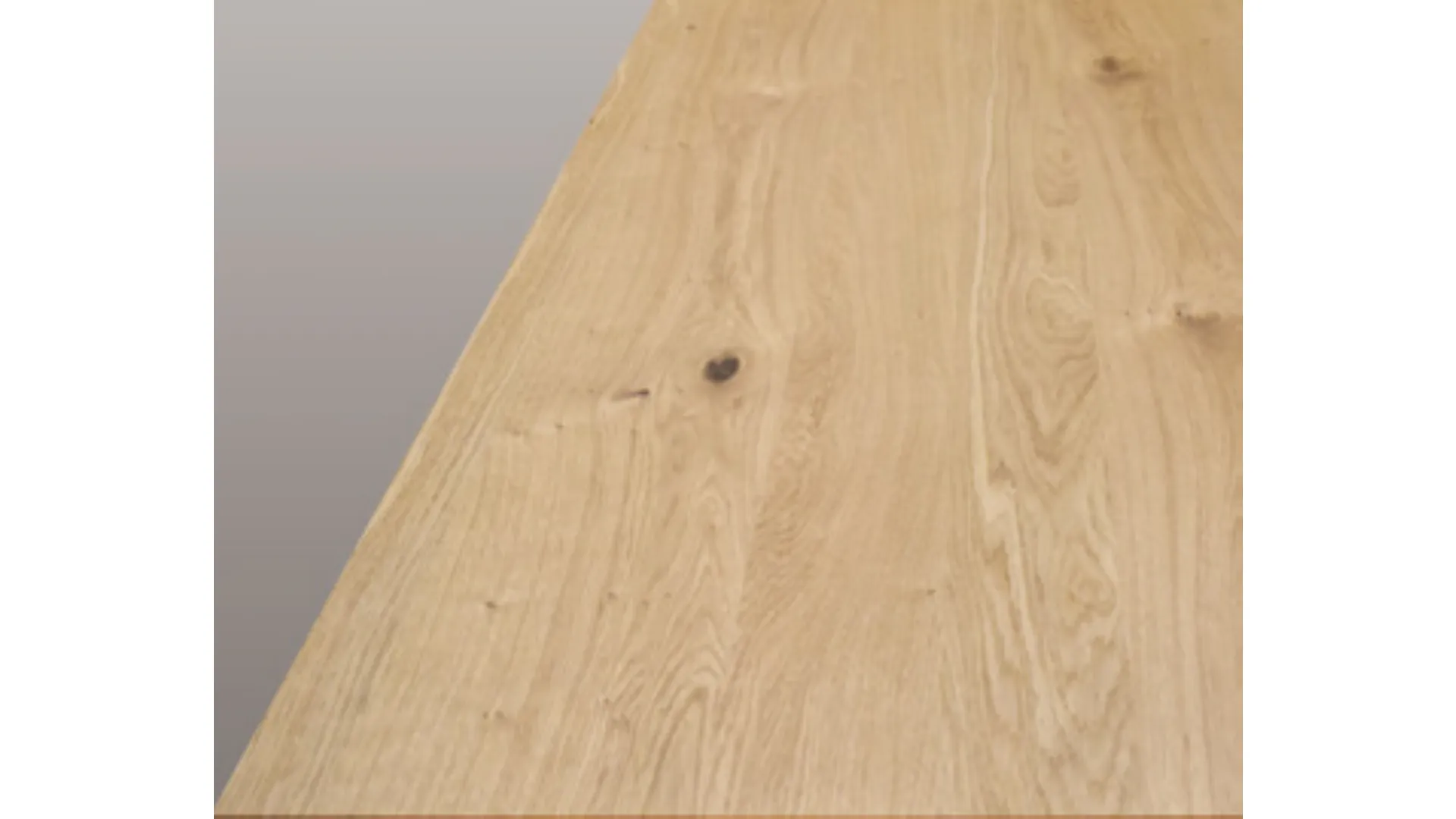 Fixed table in oak finish 160x75