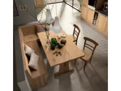WOOD kitchen with oak framed door