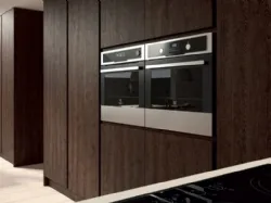Kitchen composition 02 oak wood