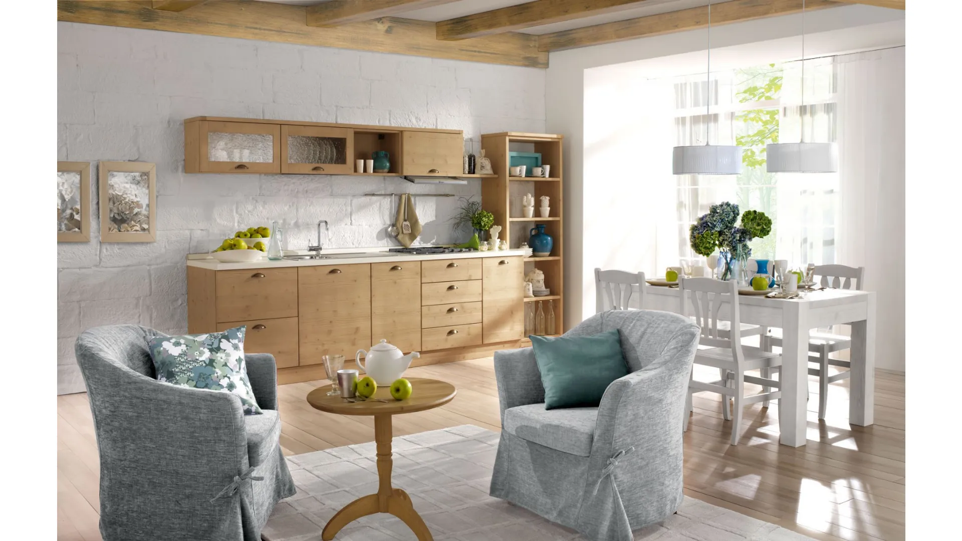 C1 composition kitchen in wood