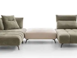 ASCOT CORNER SOFA with sliding armrests