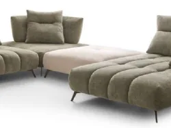 ASCOT CORNER SOFA with sliding armrests