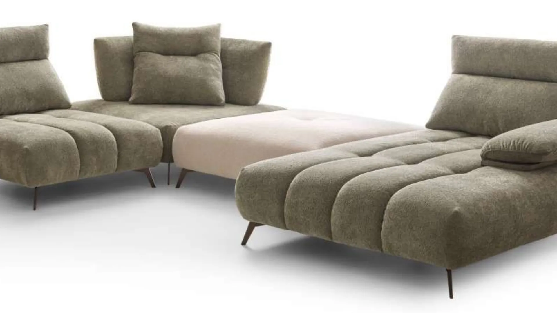ASCOT CORNER SOFA with sliding armrests