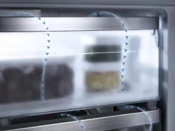 Miele Fridge-Freezer with convenient LED light and NoFrost system.