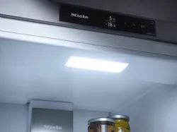 Miele Fridge-Freezer with convenient LED light and NoFrost system.