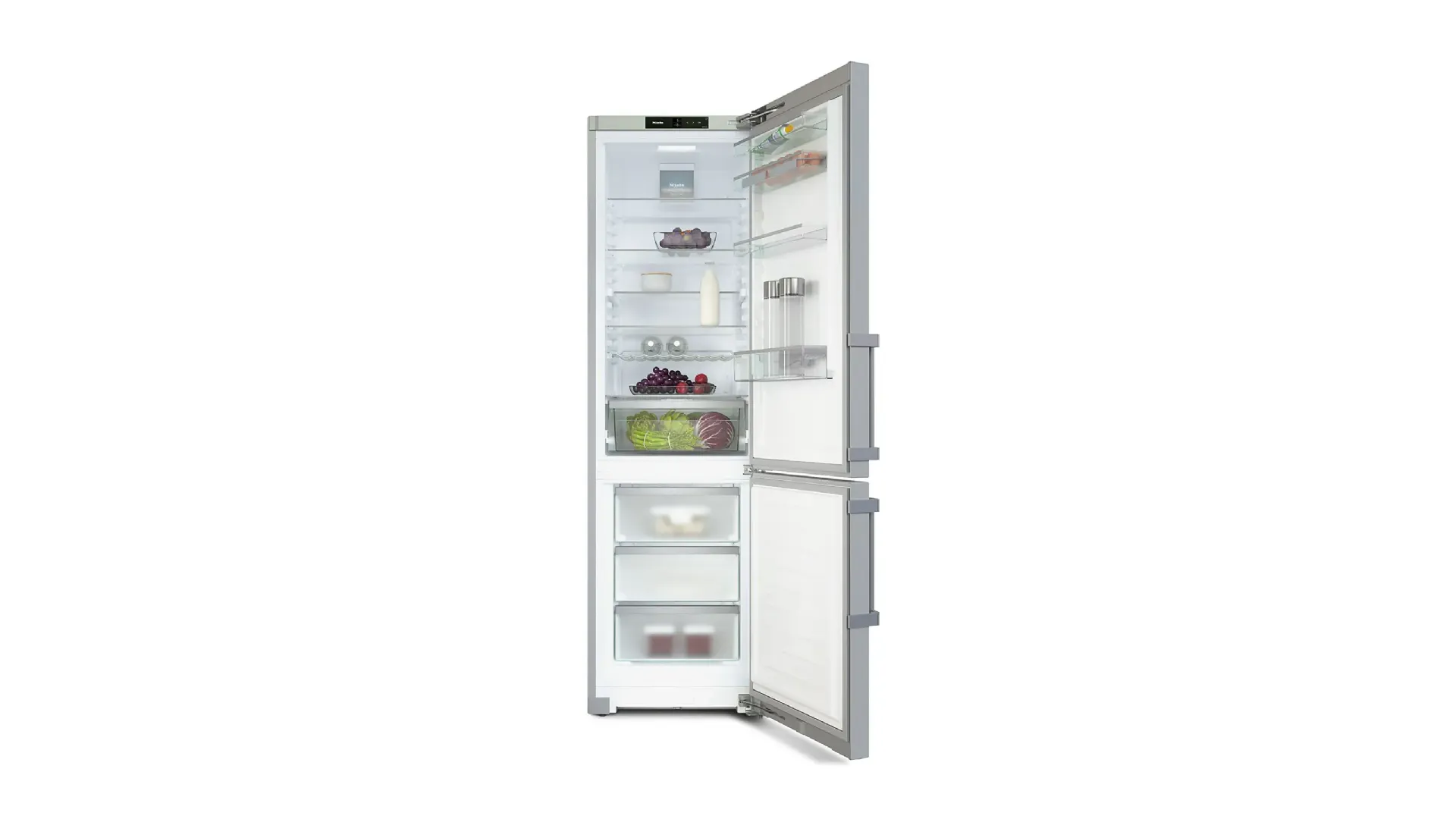 Free-standing Miele fridge freezer KFN4797CD.