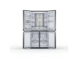 Whirlpool stainless steel refrigerator.