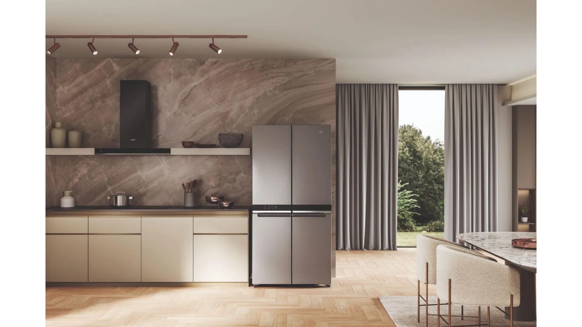 Whirlpool stainless steel color refrigerator