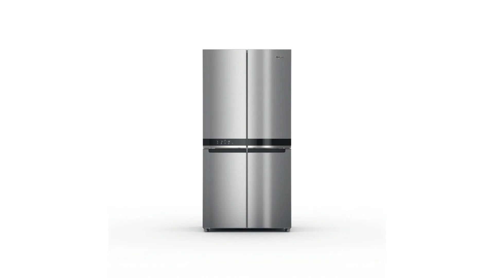 Whirlpool stainless steel refrigerator.