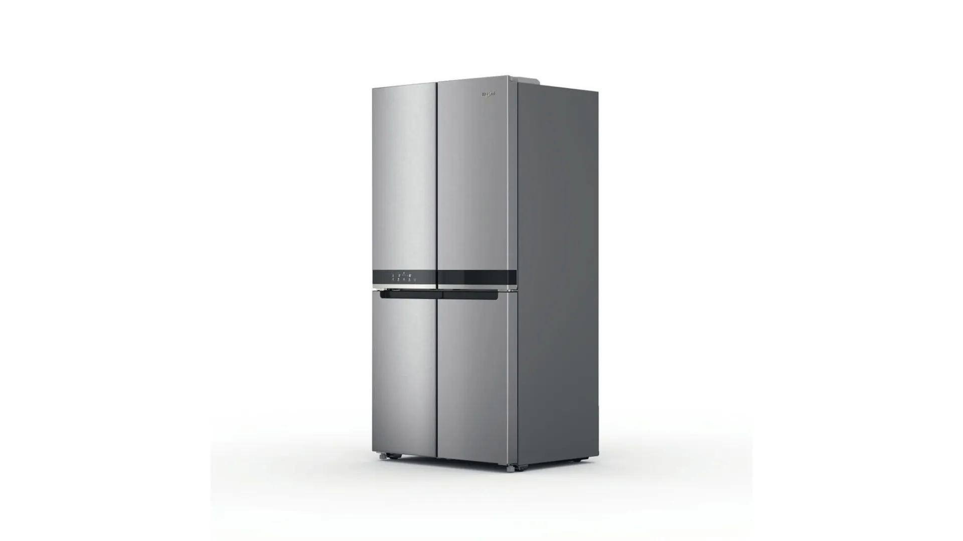 Whirlpool stainless steel refrigerator.