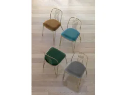 Modern chair in painted metal