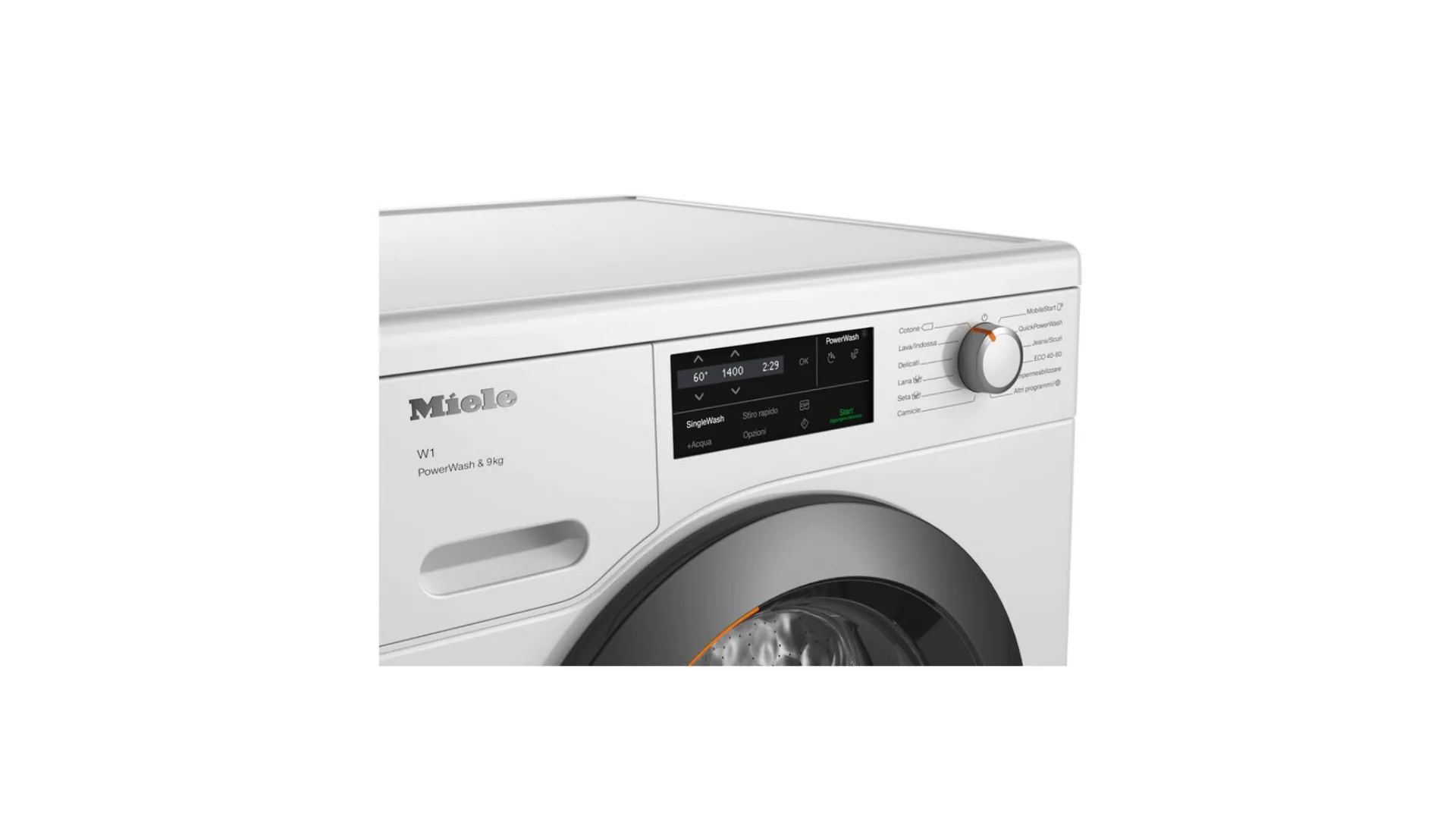 Miele washing machine WCG360XL PowerWash smart system.
