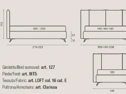 COSMO double bed with storage