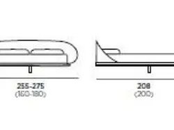 FLAMANT upholstered bed