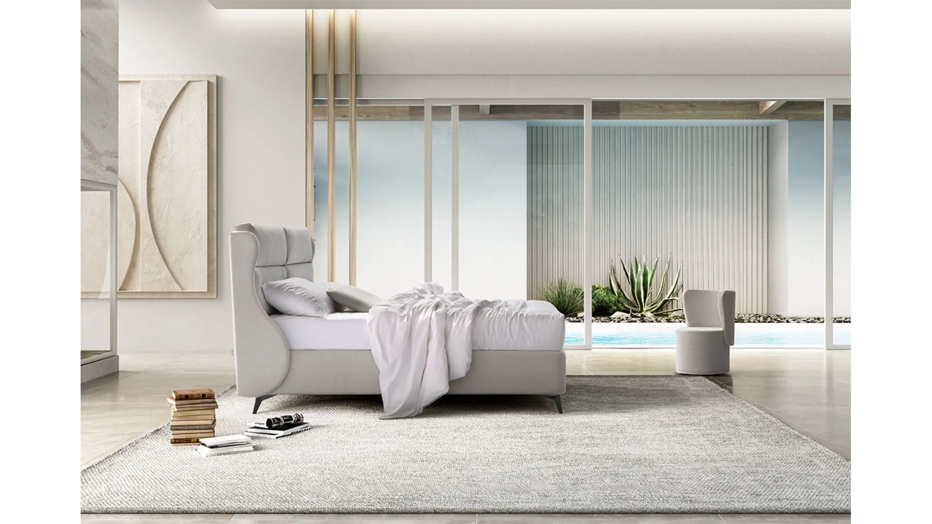 Double bed SEGRETO with storage