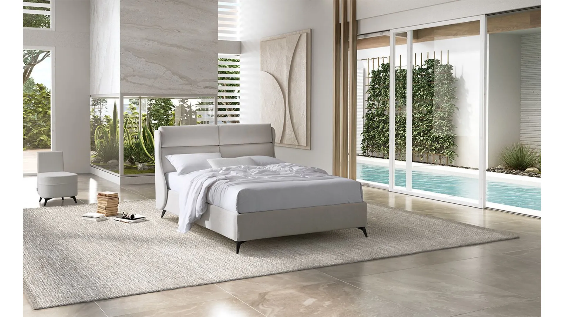 Double bed SEGRETO with storage